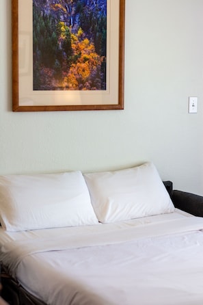 Kamar Deluks, 2 kamar tidur (2 Queen Beds and 1 Queen Sofa Bed) | Meja kerja, setrika/meja setrika, dan tempat tidur bayi (biaya tambahan)