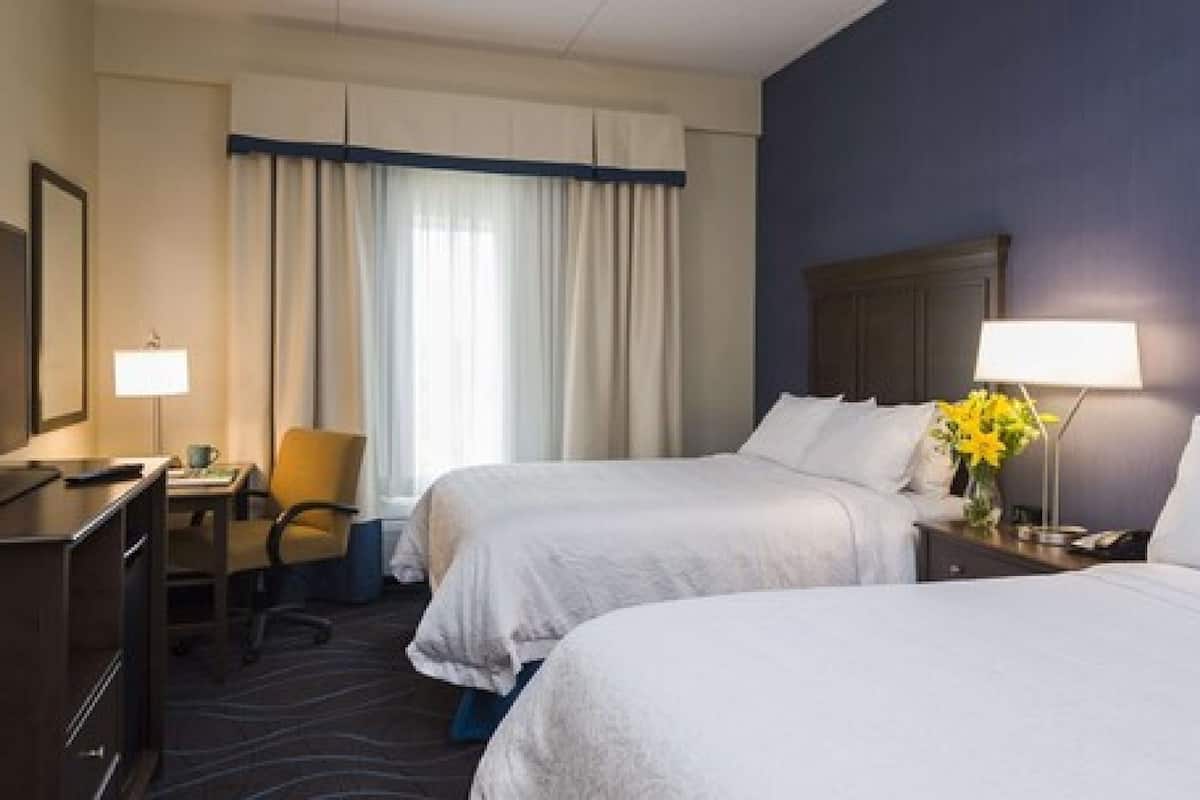 Room, 2 Queen Beds, Refrigerator & Microwave | Down duvets, free WiFi, bed sheets