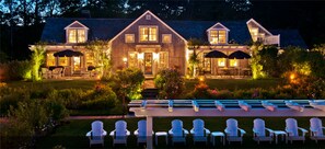 Front of property - evening/night - A Little Inn on Pleasant Bay (Orleans)