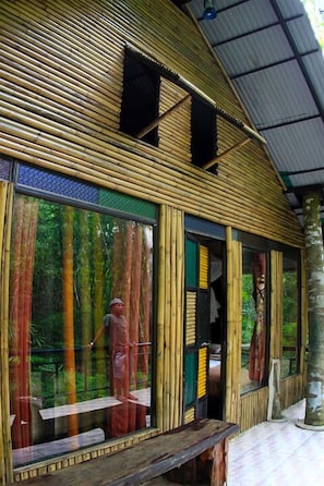 Rumah Pohon Keluarga, 2 Tempat Tidur Double, pemandangan kebun | Teras/patio