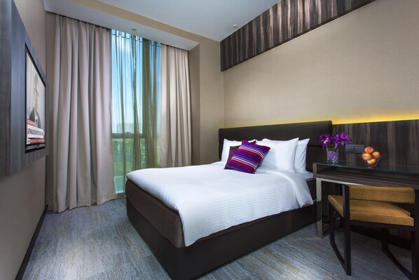 Chambre supérieure | 1 chambre, literie de qualité, coffre-fort, bureau