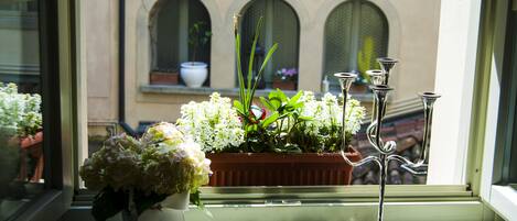 Blick von der Unterkunft