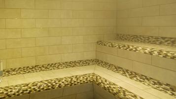 Sauna, hot tub, steam room
