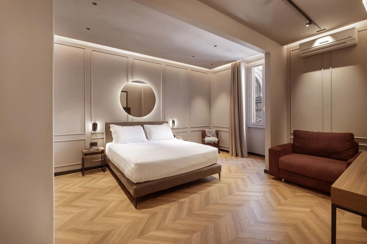 Suite Junior | 1 kamar tidur, seprai premium, selimut bulu angsa, dan busa memori