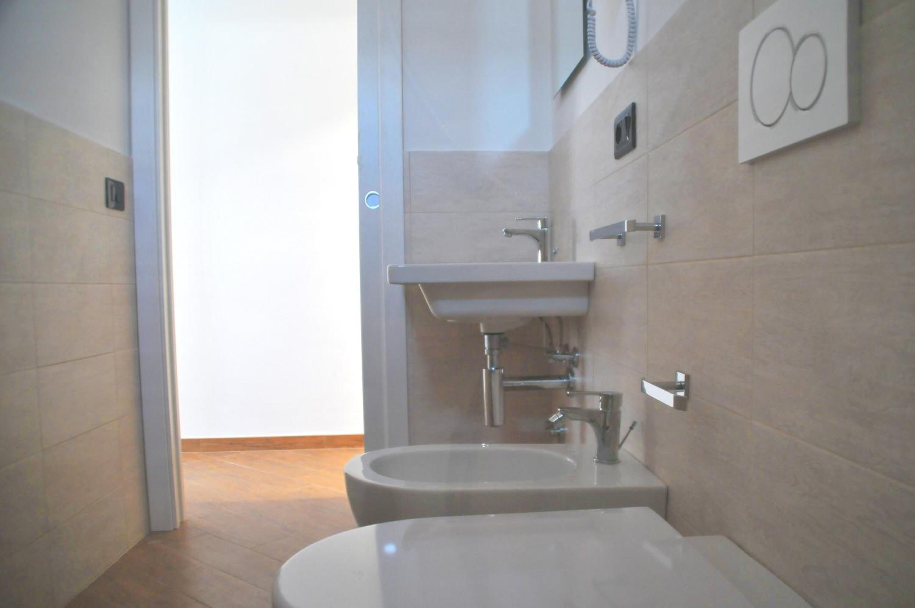 shower, free toiletries, hair dryer, bathrobes