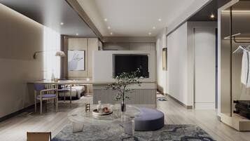 Coffres-forts dans les chambres, bureau, fer et planche Ă repasser