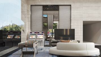 Coin salon dans le hall