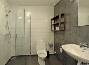 Shower, hair dryer