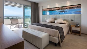 Ropa de cama de alta calidad y minibar