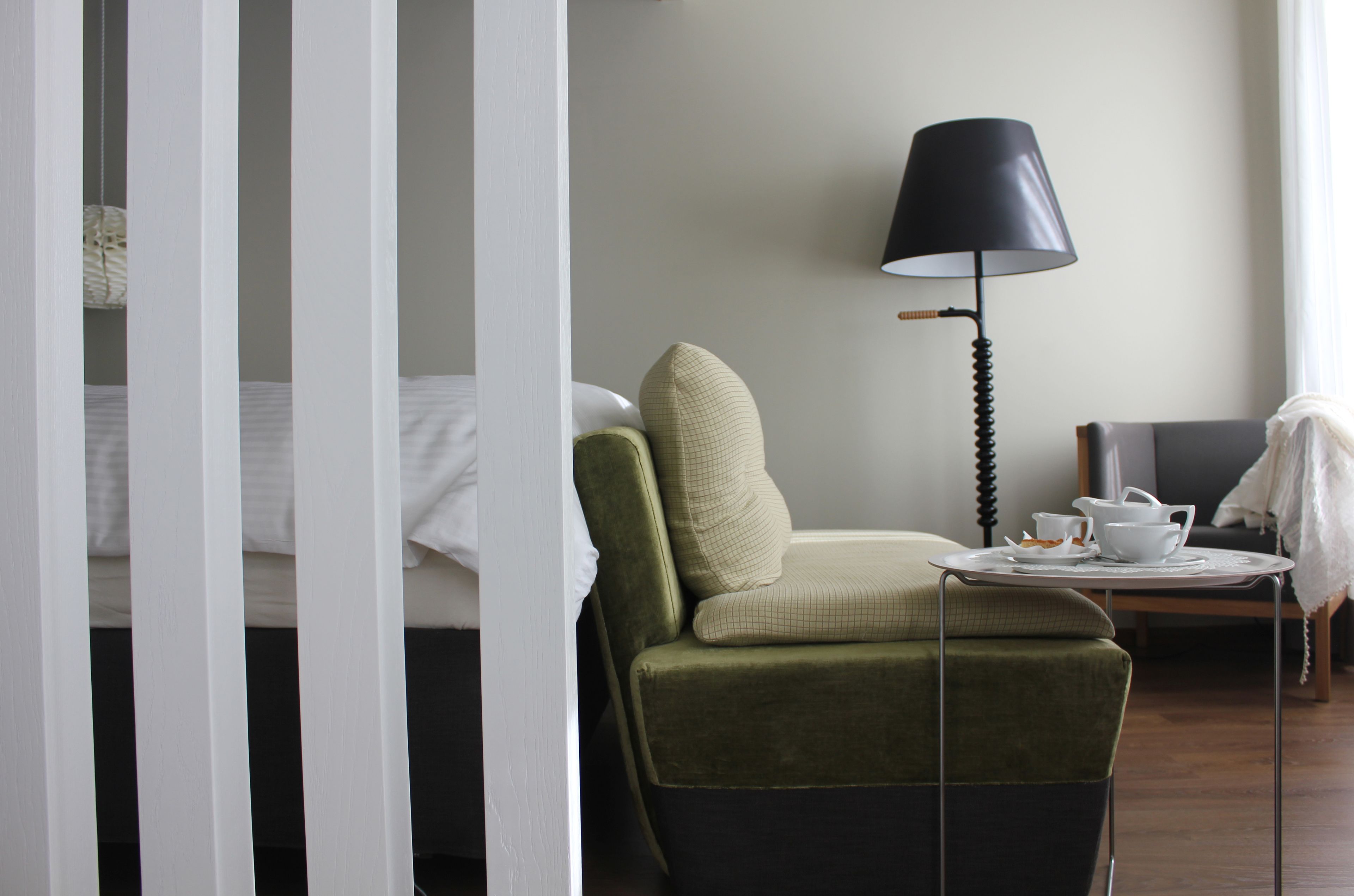 deluxe double room | living area | 32-inch plasma tv with digital channels, tv