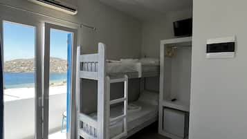 Quadruple Room, Sea View | Free WiFi, bed sheets