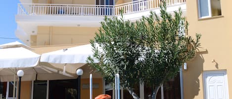 Piscine extérieure (ouverte en saison), parasols de plage