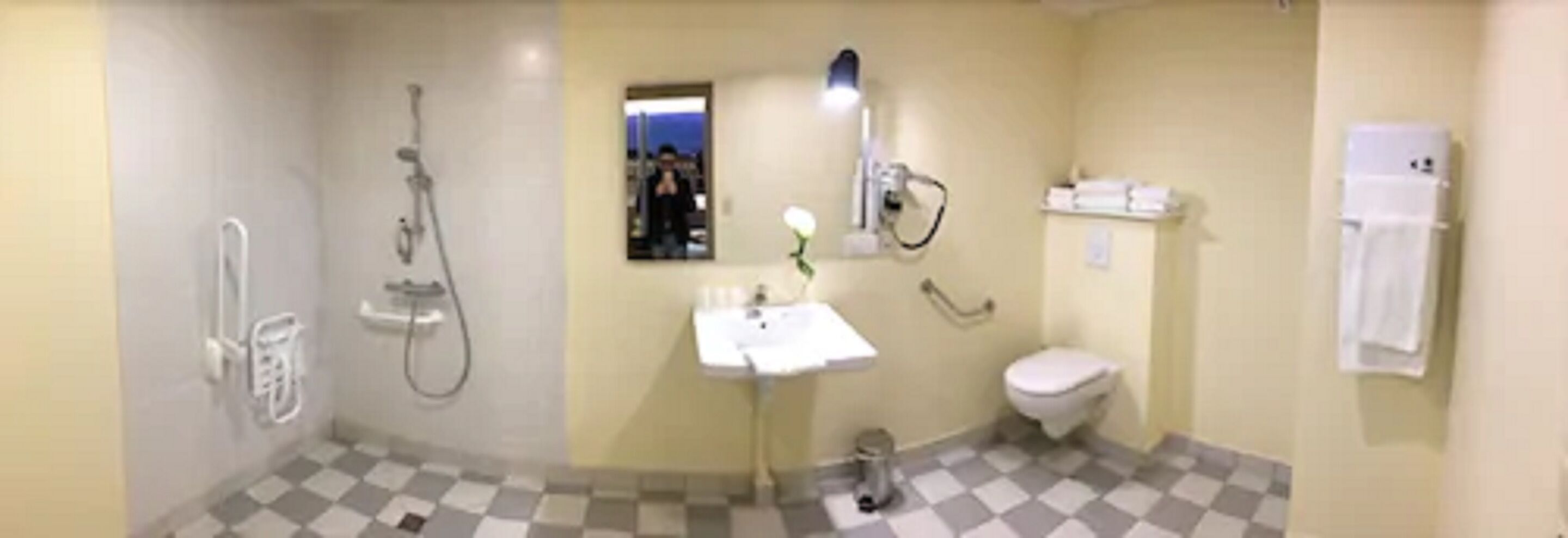 exclusive double room | bathroom | shower, hair dryer, towels, soap