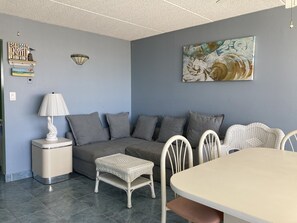 Standard Suite, Kitchenette, Beachfront | Living room | TV - Le Boot Oceanfront Suites (North Wildwood)