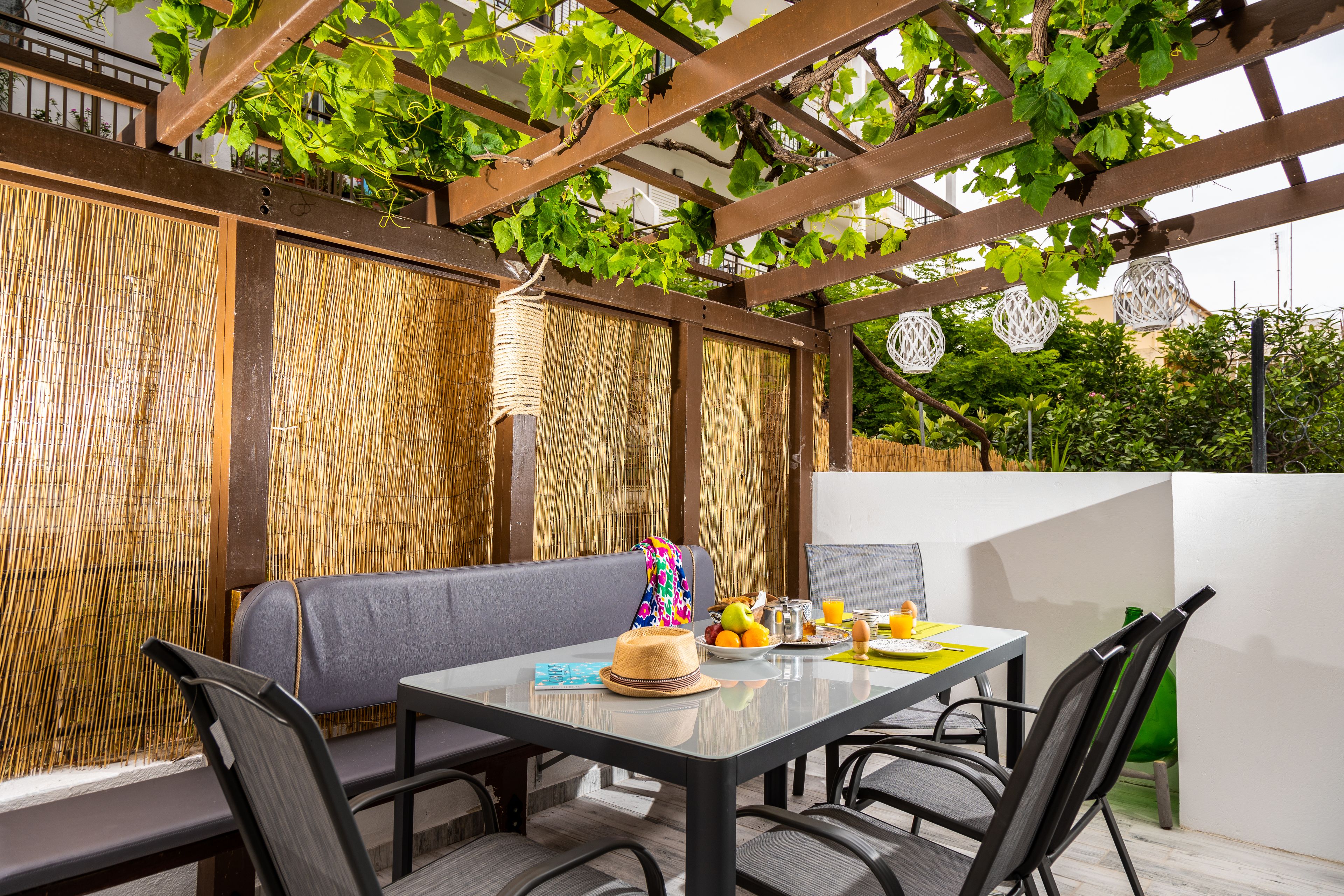 Deluxe-Apartment | Blick auf den Garten