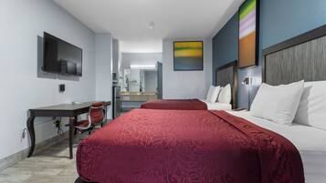 Standard Room, 2 Queen Beds Smoking | In-room safe, iron/ironing board, free WiFi, bed sheets
