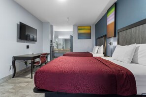 Standard Room, 2 Queen Beds Smoking | In-room safe, iron/ironing board, free WiFi, bed sheets - Magnolia Inn of Gautier (Gautier)