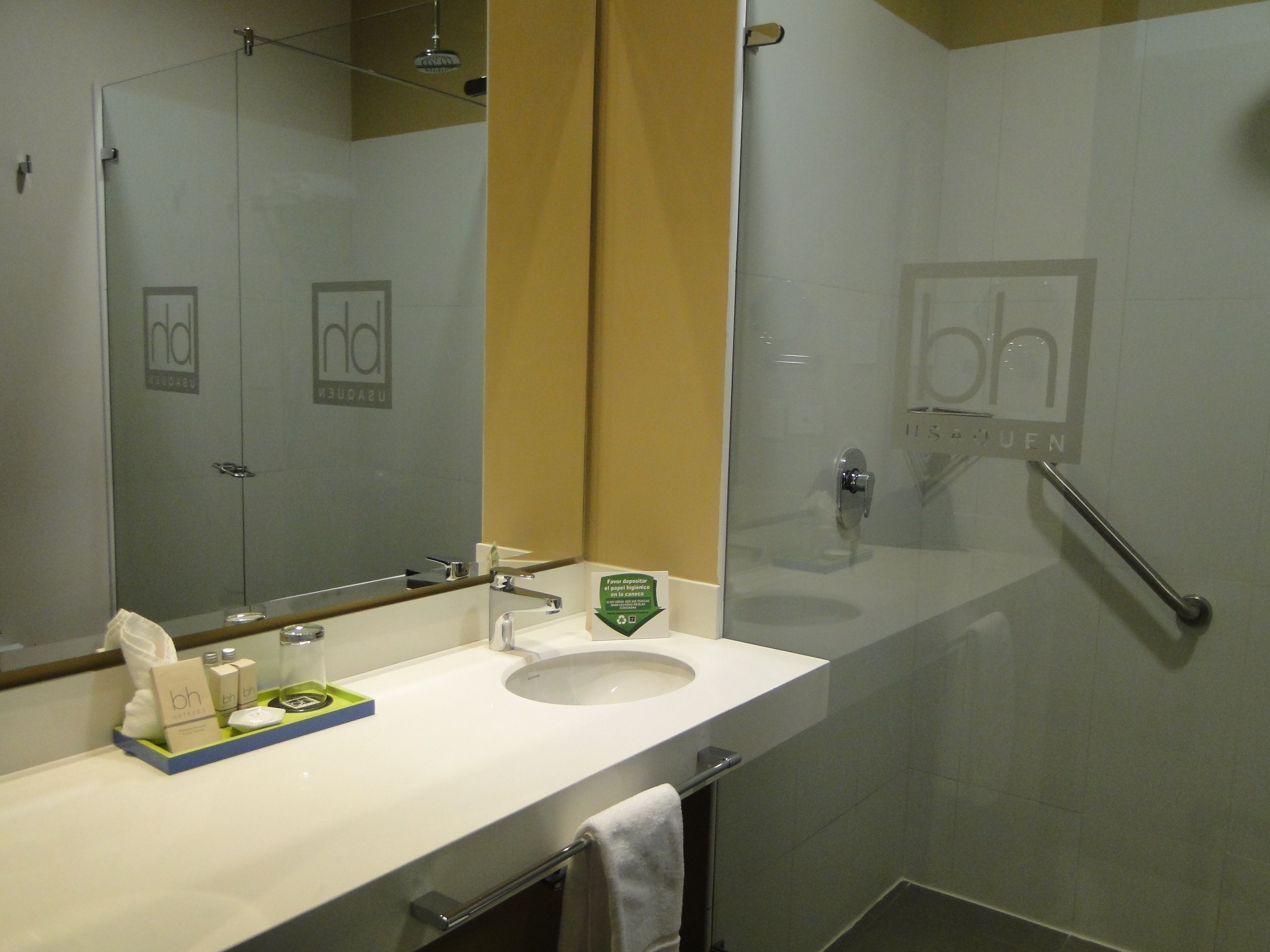 free toiletries, hair dryer, towels