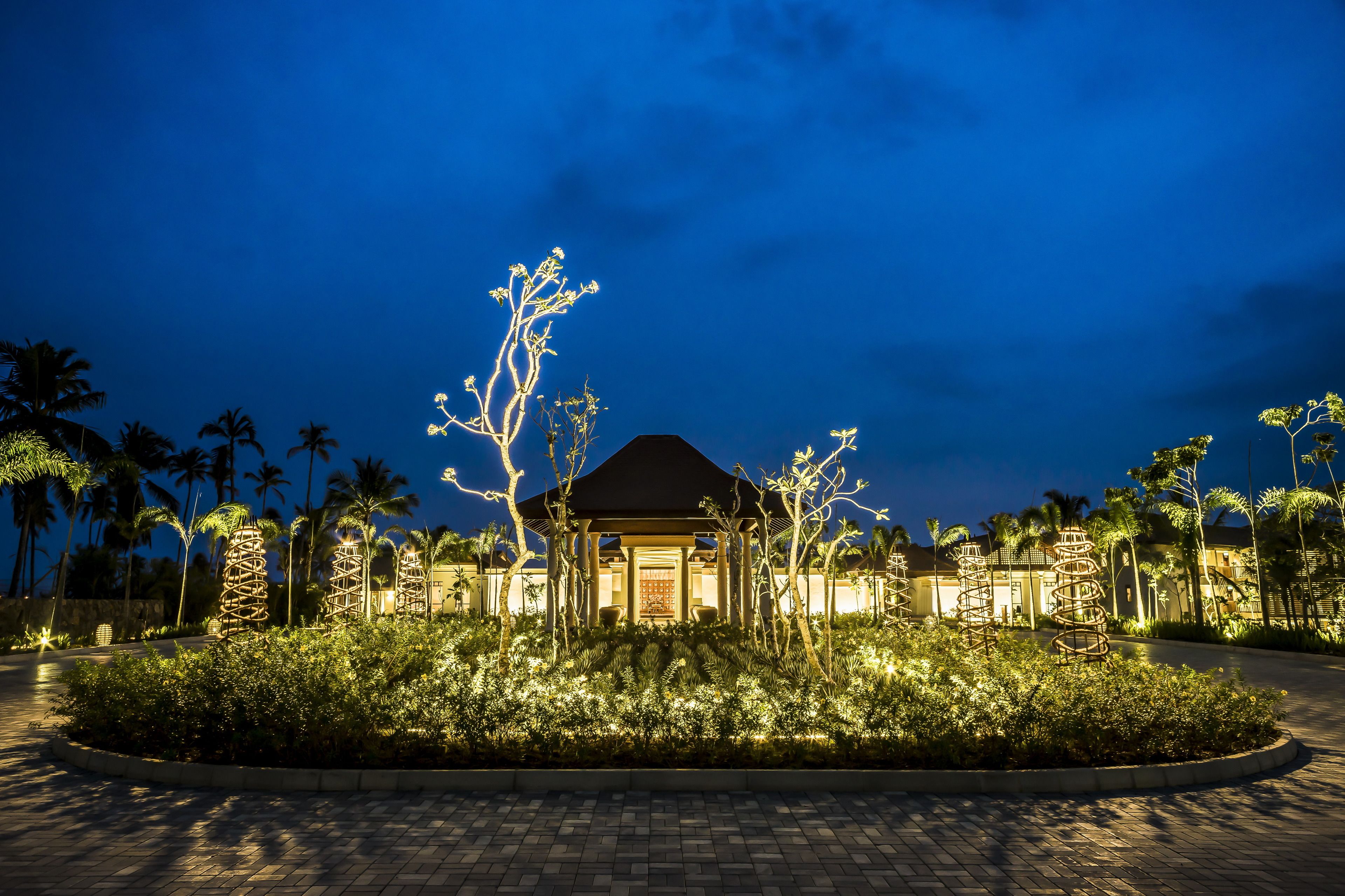 front of property – evening/night