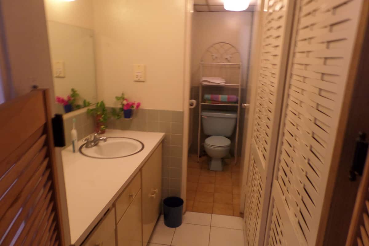 studio | bathroom | combined shower/bathtub, free toiletries, towels