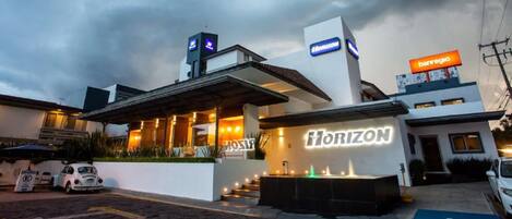 Front of property – evening/night