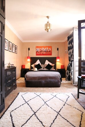 1 bedroom, Egyptian cotton sheets, premium bedding, in-room safe - Riad Ba Sidi (Marrakech)