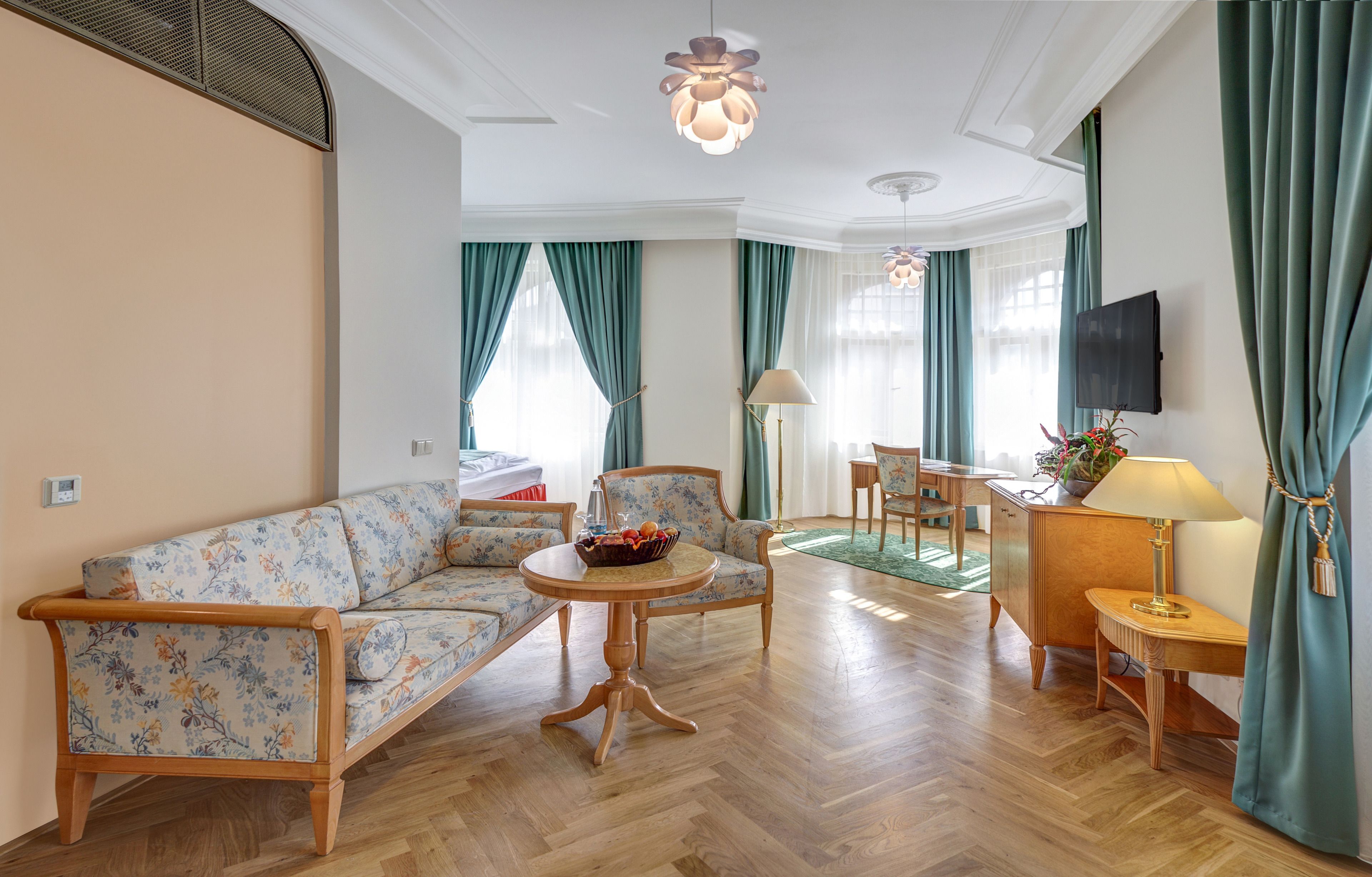 junior suite | minibar, in-room safe, desk, iron/ironing board