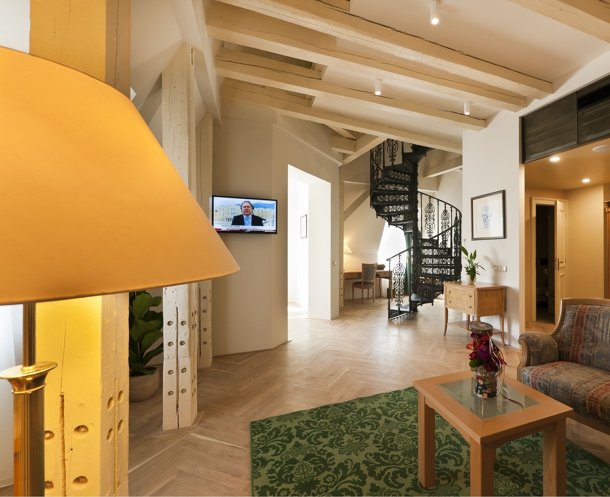 tower suite | minibar, in-room safe, desk, iron/ironing board