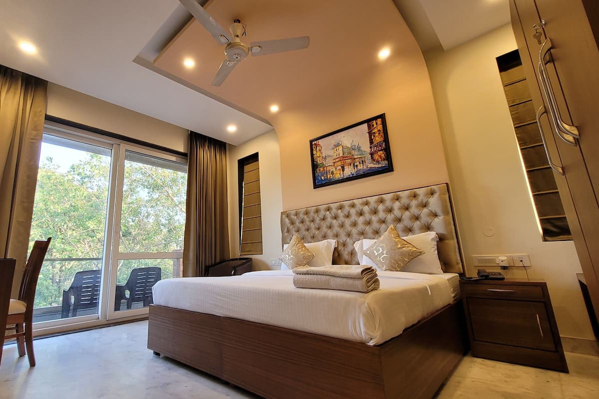 Chambre Deluxe, 1 lit double, vue parc