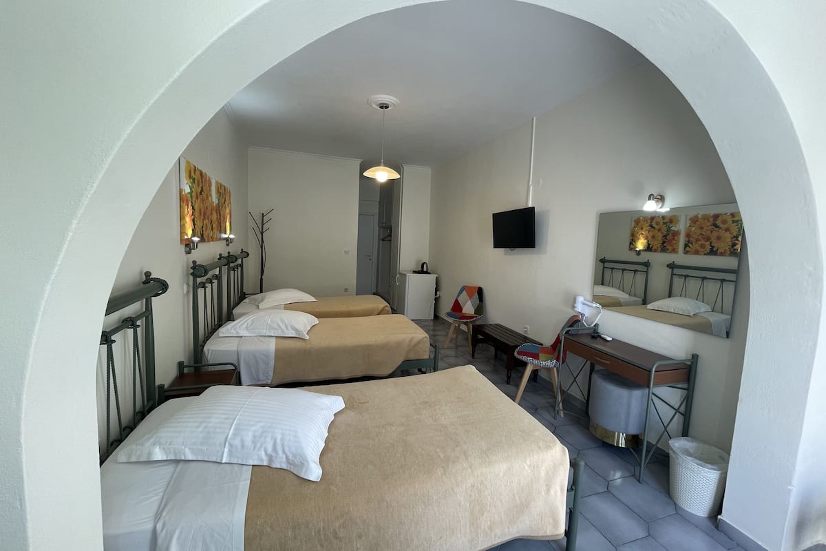 economy triple room | 1 bedroom, in-room safe, laptop workspace, iron/ironing board