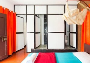 AC Luxury Quadruple Room | 1 bedroom, premium bedding, in-room safe, blackout drapes