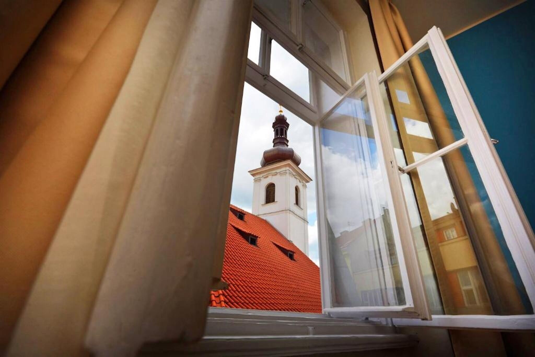 Blick von der Unterkunft