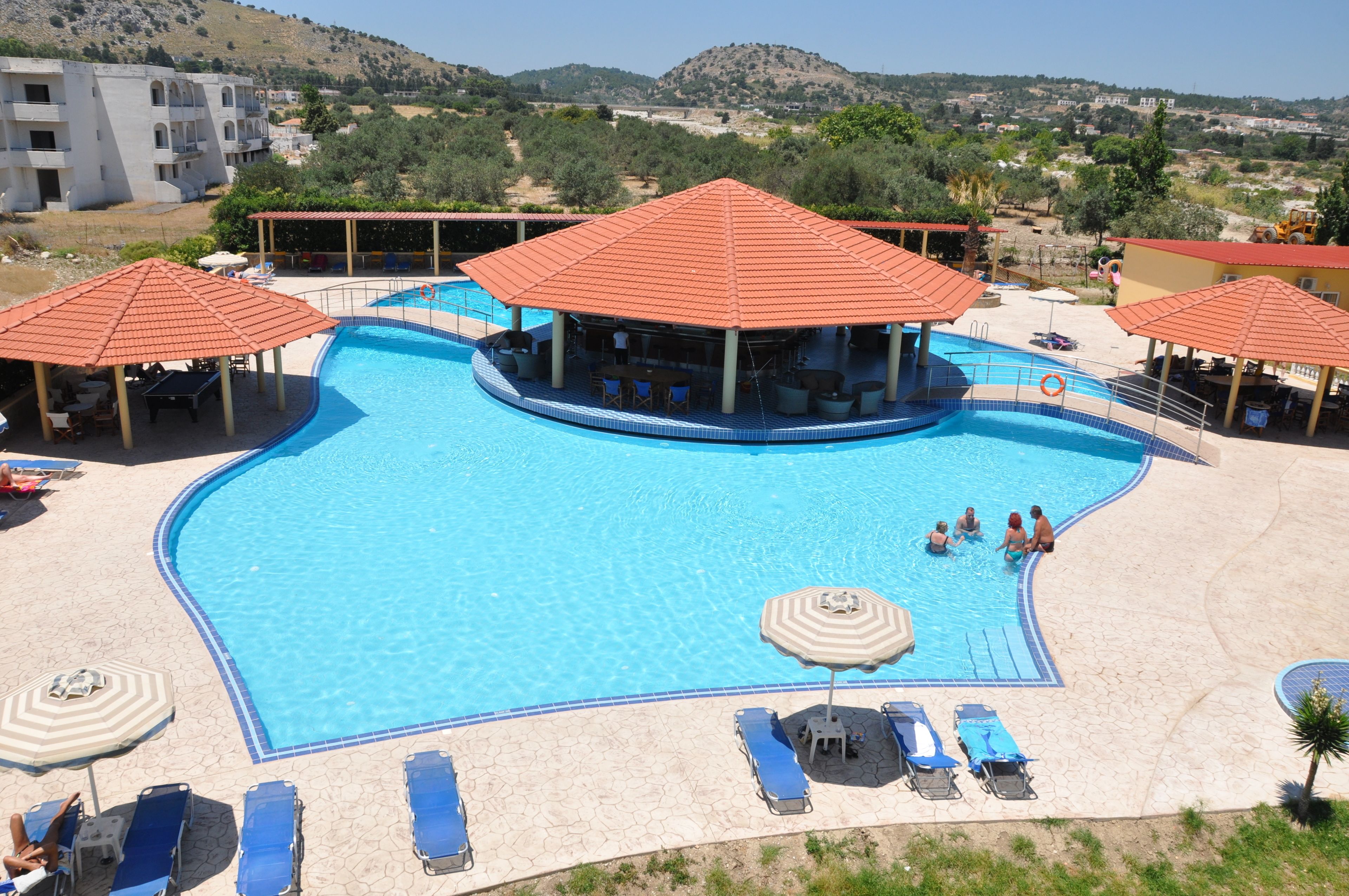 2 outdoor pools, pool umbrellas, sun loungers