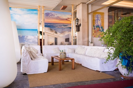 Sala de estar en el lobby