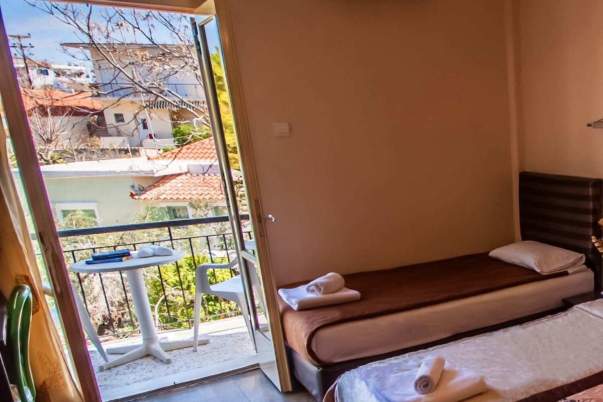 double room, garden view | view from room