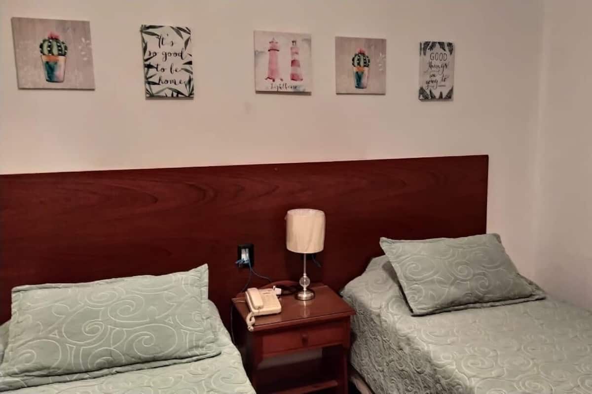 Individually furnished, bed sheets