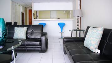 Apartemen, 1 kamar tidur | 1 kamar tidur dan seprai linen