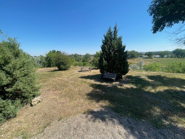 Vue sur le paysage depuis l’hébergement 