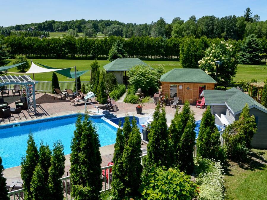 Innendørsbasseng og utendørsbasseng