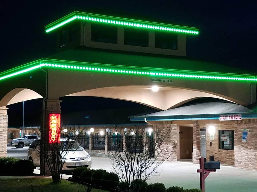 Front of property - evening/night