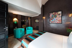 Suite, Ensuite (Tafraout) | 1 bedroom, Egyptian cotton sheets, premium bedding, Tempur-Pedic beds - Riad Akka Marrakech (Marrakech)
