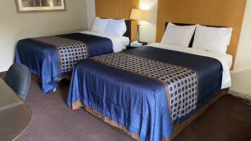 Premium bedding, desk, free WiFi, bed sheets