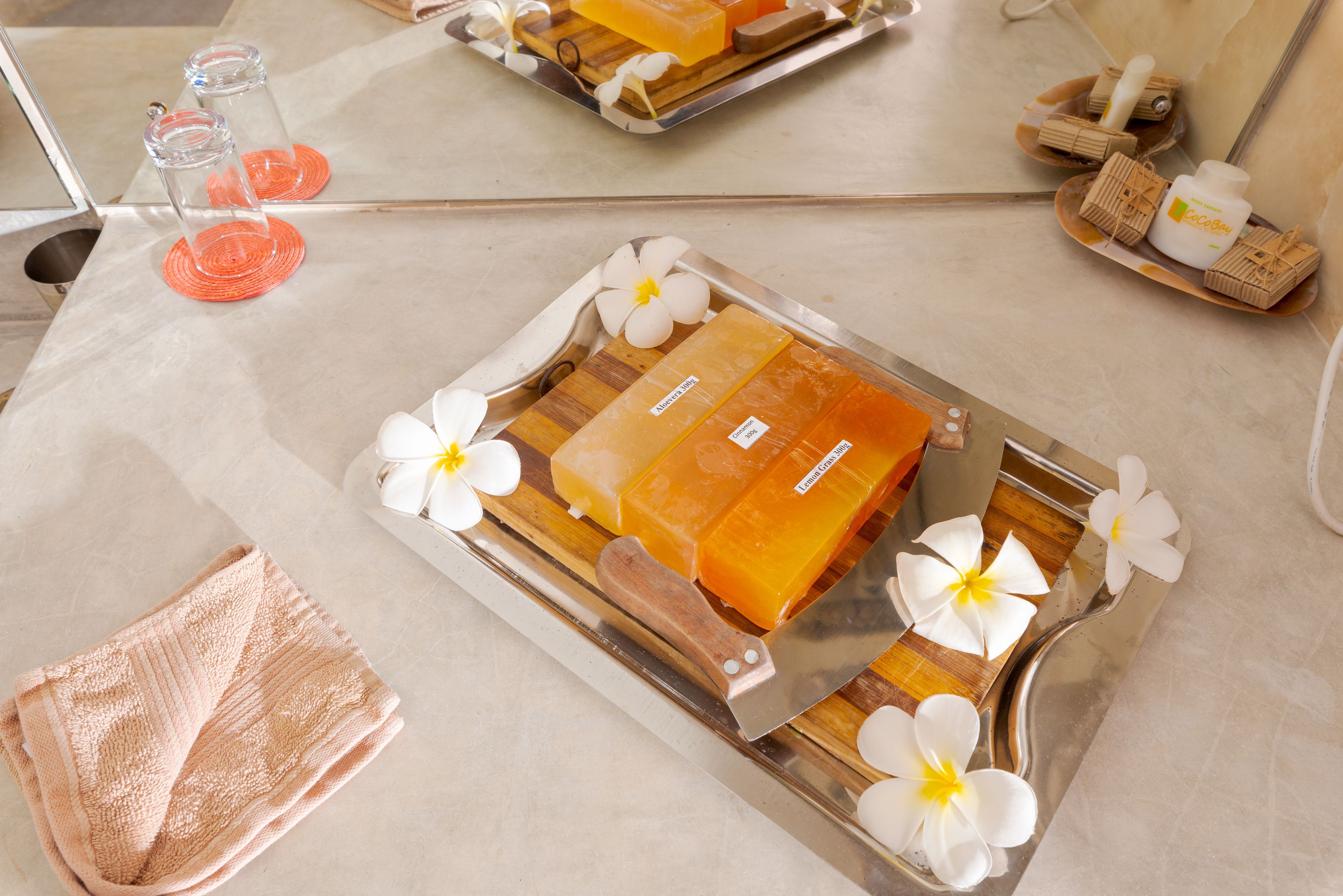 free toiletries, hair dryer, bathrobes, bidet