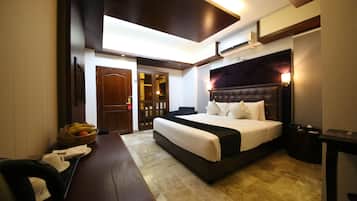 Ropa de cama de alta calidad y minibar