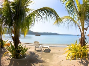 Plage privée, serviettes de plage, kayak