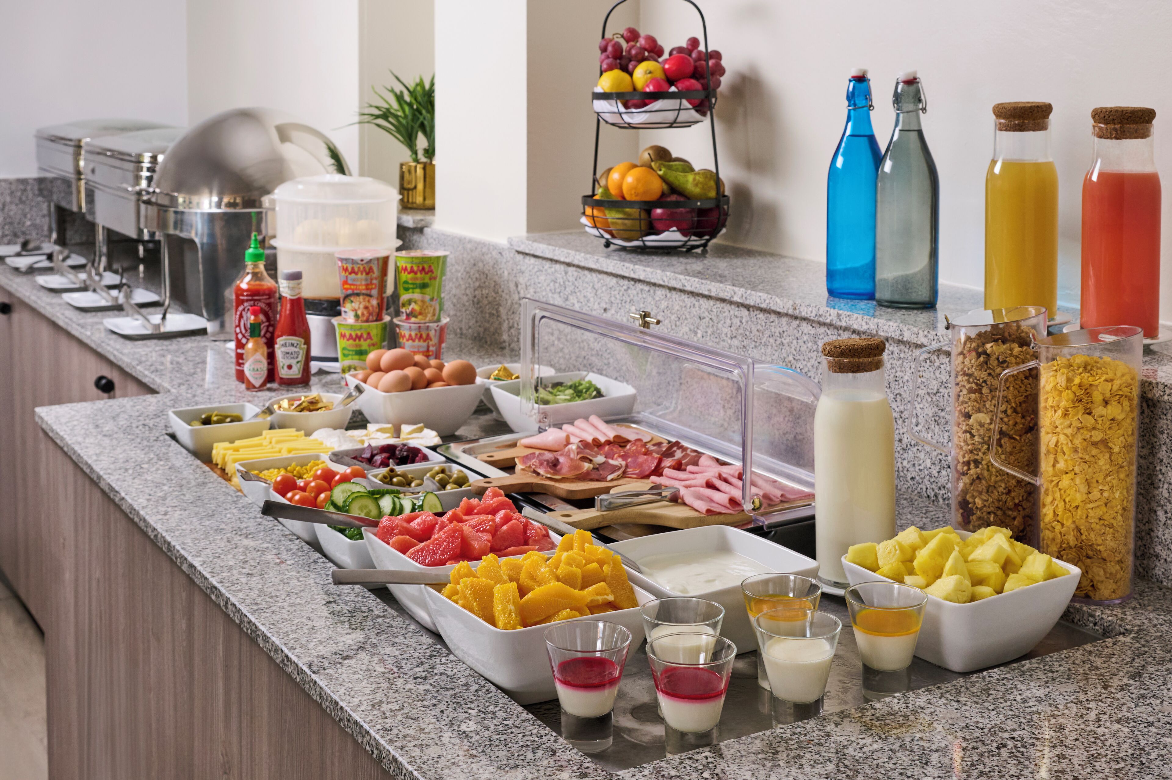 Daily buffet breakfast (EUR 24 per person)