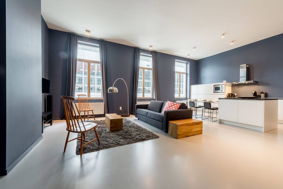 Superior Apartment, 2 Bedrooms | Living area | Flat-screen TV