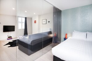 Appartement, 1 slaapkamer | Luxe beddengoed, een strijkplank/strijkijzer, gratis wifi