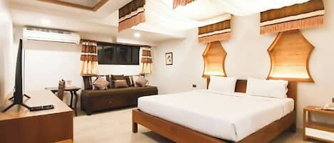 Premium Room | Blackout drapes, iron/ironing board, free WiFi, bed sheets
