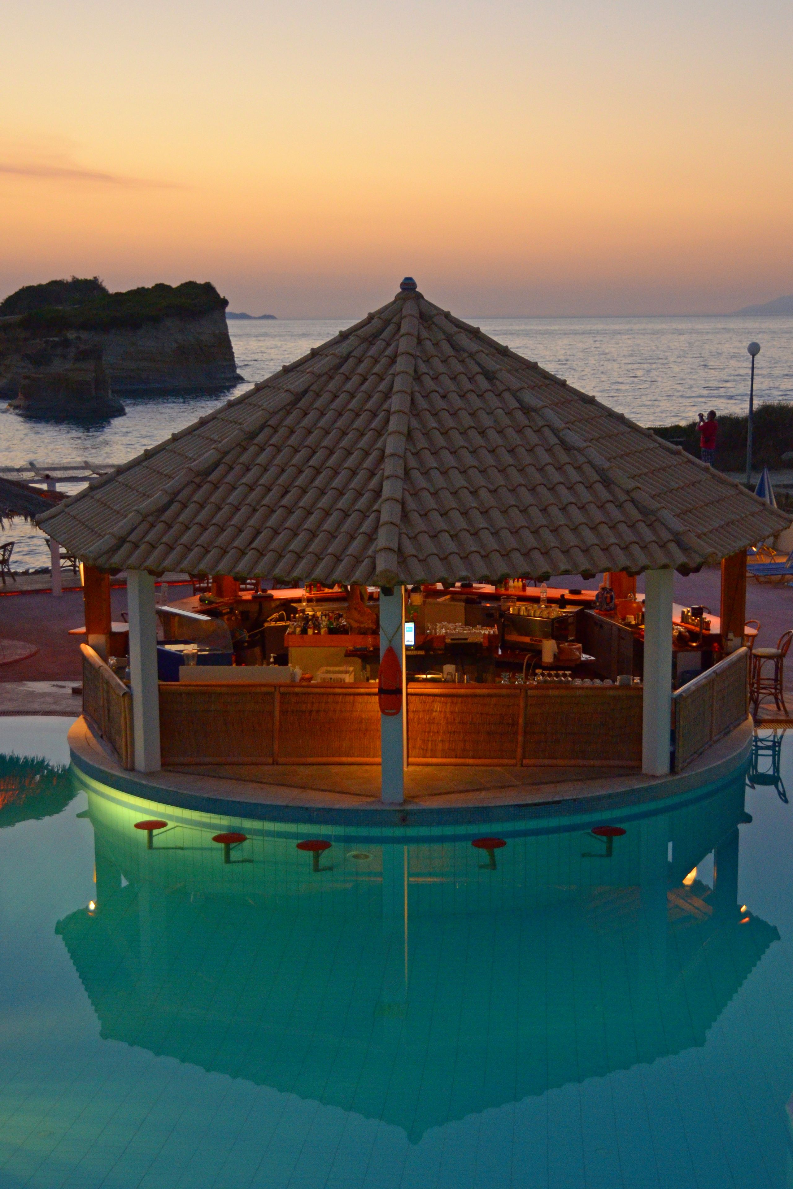 Poolside bar